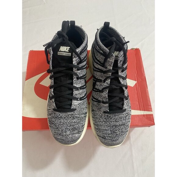 Pre-Owned Mens Size 9.5 - Nike Lunar Flyknit Chukka Black Sail 554969 002 main image 11